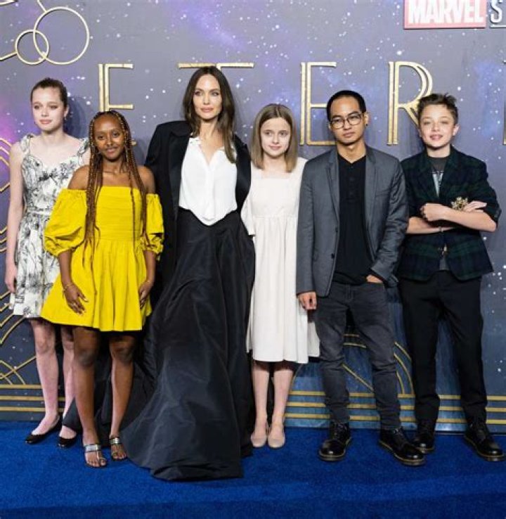 Angelina Jolie Says Her Kids Have ‘Fun’ Exploring Themselves With Fashion On The Red Carpet