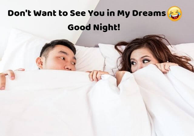 funny good night messages for her