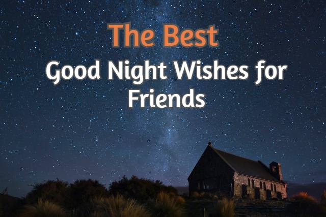 good night wishes for friends
