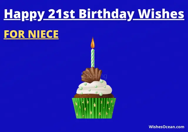 21st Birthday Wishes for Niece