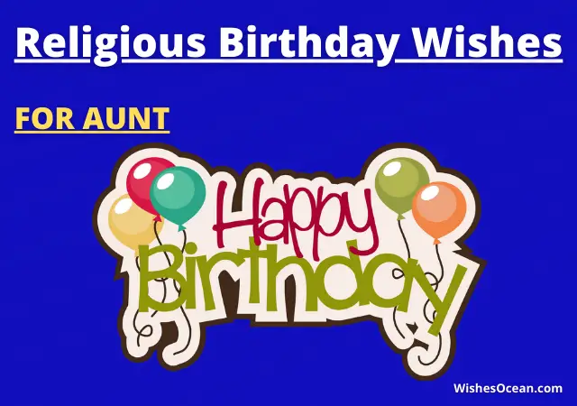 Religious Birthday Wishes for Aunt