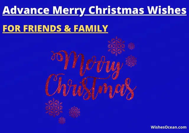 Advance Merry Christmas Wishes