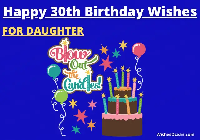 30th Birthday Wishes for Daughter