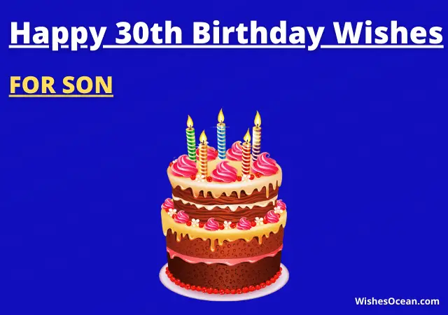 30th Birthday Wishes for Son
