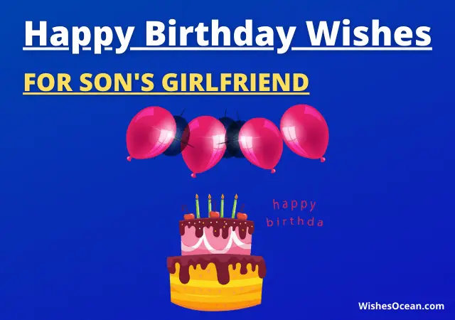 Birthday Wishes for Son’s Girlfriend