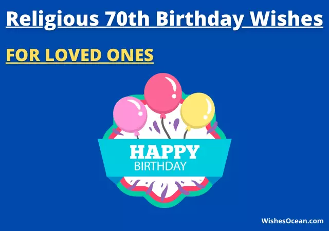 70th religious birthday wishes
