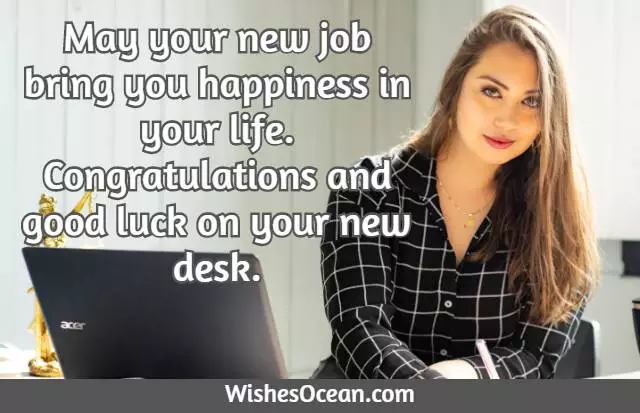 best wishes for new job to love