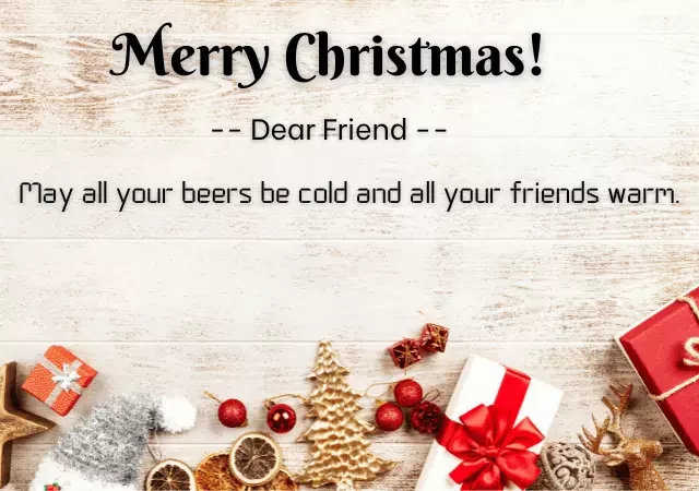 funny Christmas wishes for friend