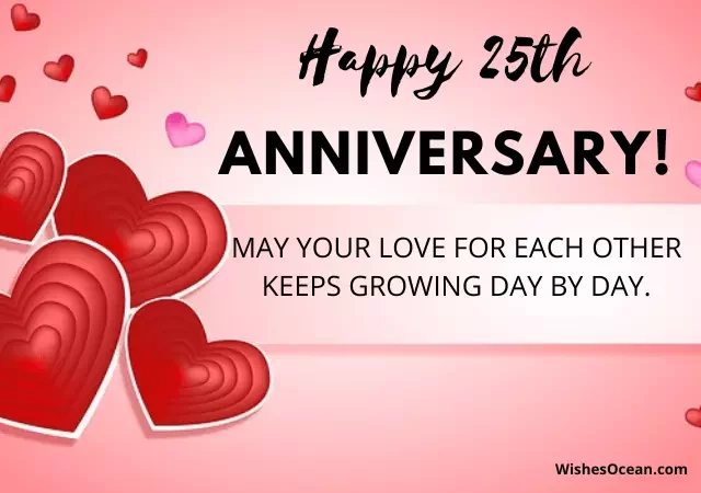 happy 25th wedding anniversary wishes for parents