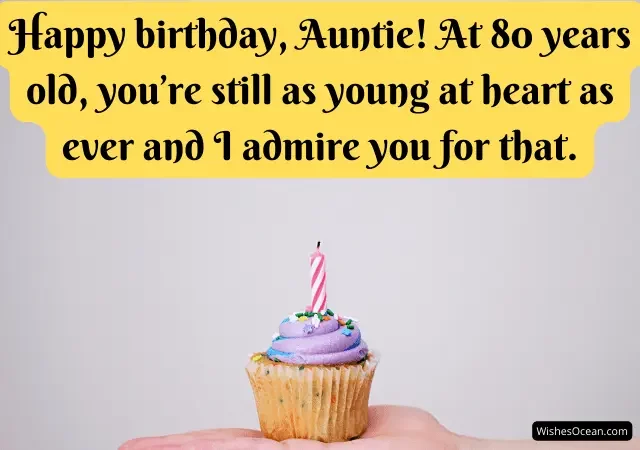 happy 80th birthday wishes for aunt