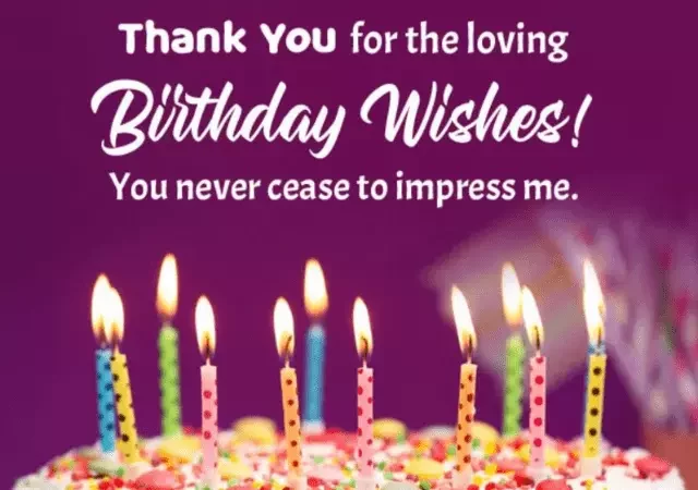 heartfelt thank you for birthday wishes