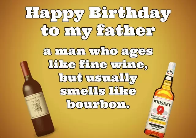 funny birthday wishes for dad from son