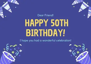 35+ Best Happy 50th Birthday Wishes for Friend (Him/Her)