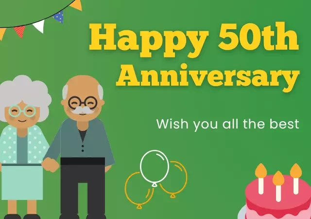 50th anniversary wishes for parents from daughter