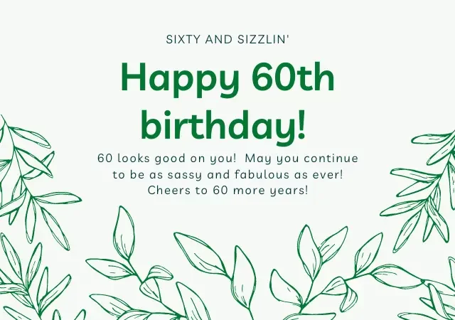 60th birthday wishes for friend female
