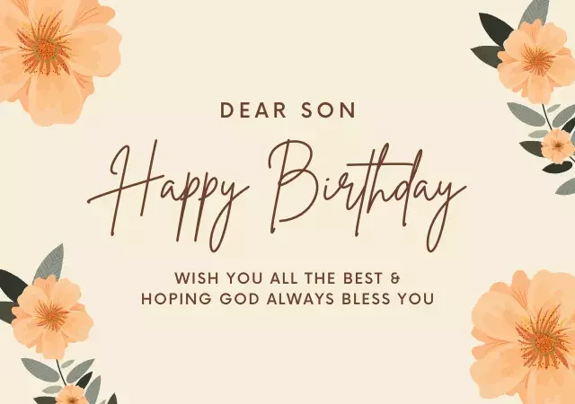 christian birthday messages for son