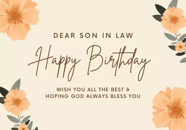 christian birthday wishes for son in law