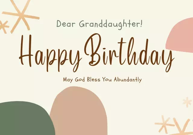 religious birthday wishes for granddaughter