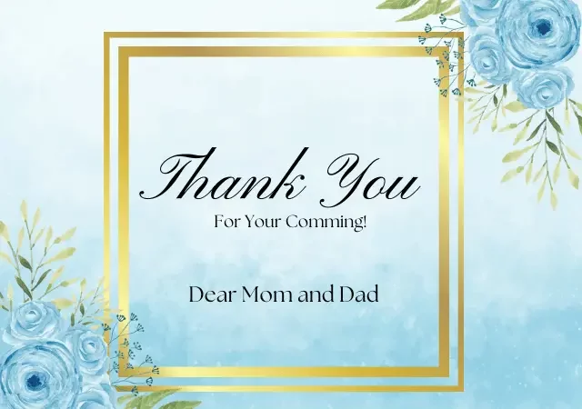 wedding thank you messages from bride and groom to parents