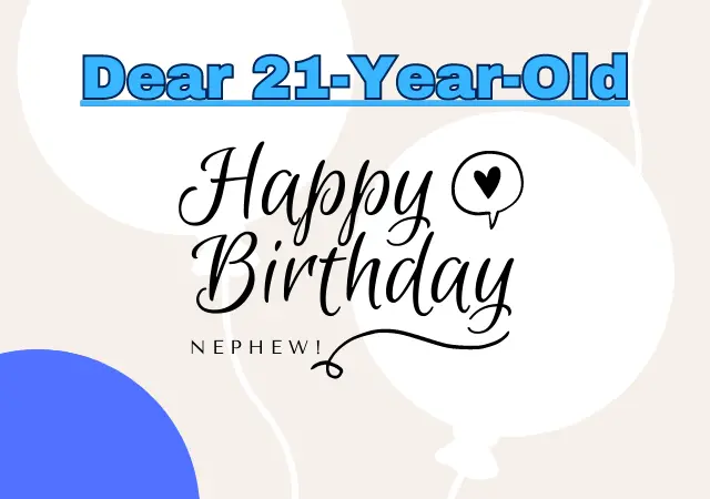 happy 21st birthday wishes for nephew