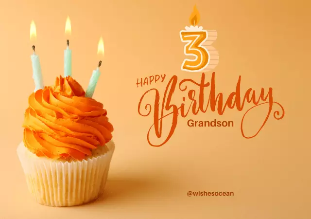 3rd birthday wishes for grandson
