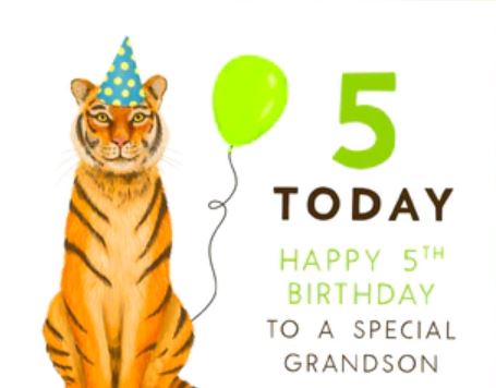 5th Birthday Wishes For Grandson