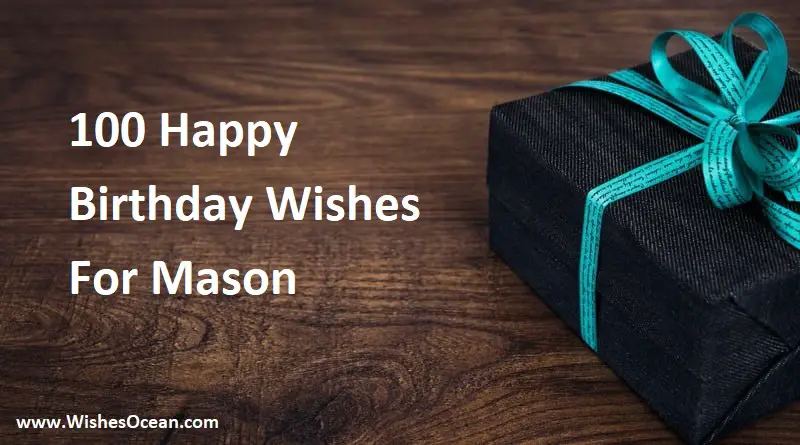 Happy Birthday Mason